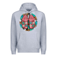 Heather Grey western crocin Premium Hoodie - texasbilliewilder