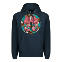 Navy western crocin Premium Hoodie - texasbilliewilder