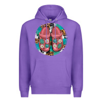 Purple western crocin Premium Hoodie - texasbilliewilder