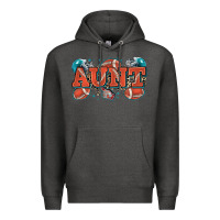 Charcoal Heather aunt American football Premium Hoodie - Zillion Design Studio