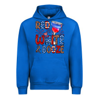 Cobalt red white and booze Urban Hoodie - Zillion Design Studio