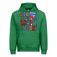 Emerald red white and booze Urban Hoodie - Zillion Design Studio