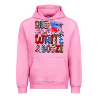 Fuchsia Pink red white and booze Urban Hoodie - Zillion Design Studio