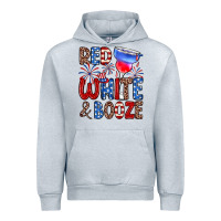 Heather Grey red white and booze Urban Hoodie - Zillion Design Studio