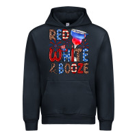 Navy red white and booze Urban Hoodie - Zillion Design Studio