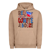Pigment Burro red white and booze Urban Hoodie - Zillion Design Studio