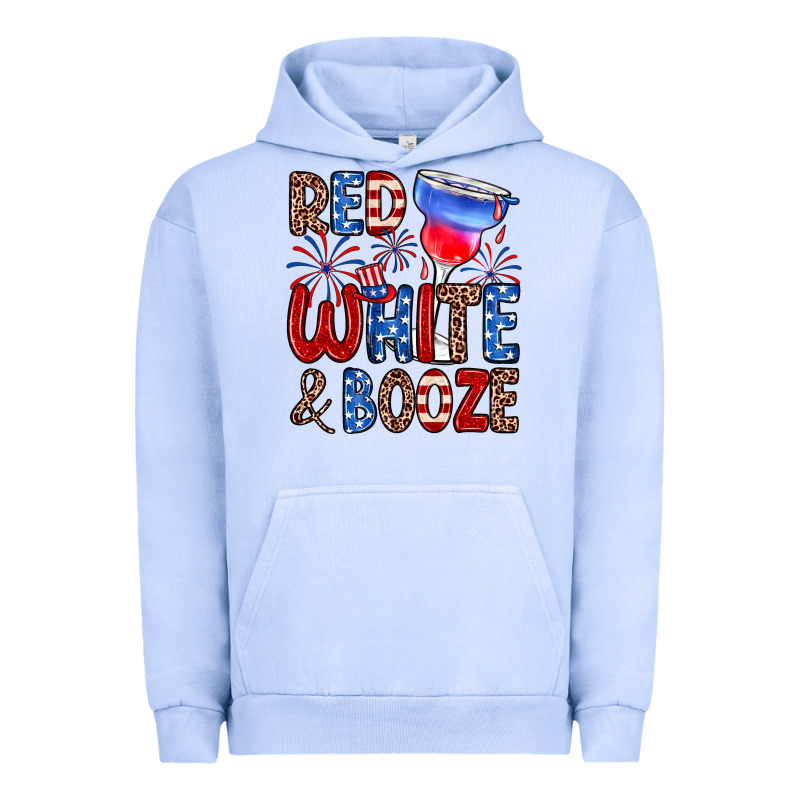 Red White And Booze Urban Hoodie by Zillion Design Studio | Teevron