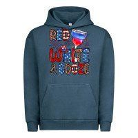 Pigment Midnight Navy red white and booze Urban Hoodie - Zillion Design Studio