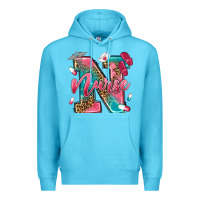 Ocean Blue western nurse Premium Hoodie - texasbilliewilder