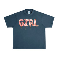 Midnight Navy Girl balloon Urban Heavy Tee - Artiststas