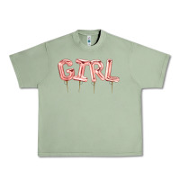 Oil Green Girl balloon Urban Heavy Tee - Artiststas