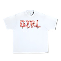 White Girl balloon Urban Heavy Tee - Artiststas