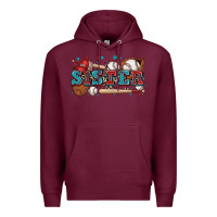 Burgundy sister baseball Premium Hoodie - Zillion Design Studio