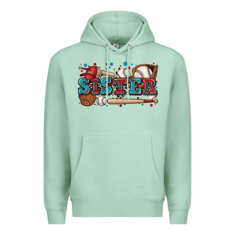 Sister Baseball Premium Hoodie by Zillion Design Studio | Teevron