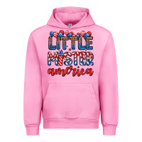 Fuchsia Pink little mister America Urban Hoodie - Zillion Design Studio