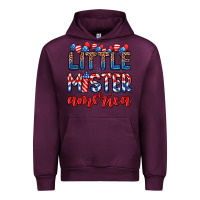 Mauve Wine little mister America Urban Hoodie - Zillion Design Studio