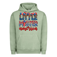 Pigment Oil Green little mister America Urban Hoodie - Zillion Design Studio
