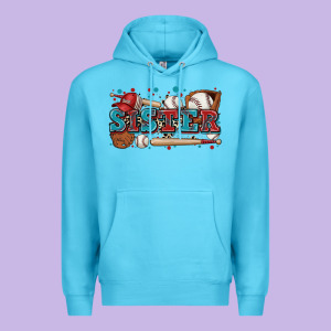 Sister Baseball Premium Hoodie Designed By Zillion Design Studio
