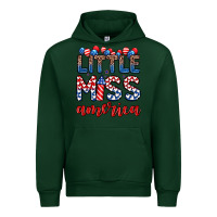 Forest Green little miss America Urban Hoodie - Zillion Design Studio