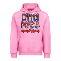 Fuchsia Pink little miss America Urban Hoodie - Zillion Design Studio
