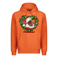 Carrot merry christmas african american santa with wreath Premium Hoodie - RanaPortraitStore