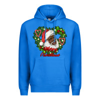 True Royal merry christmas african american santa with wreath Premium Hoodie - RanaPortraitStore