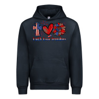 Navy faith love freedom Urban Hoodie - Zillion Design Studio
