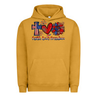 Pigment Peanut Butter faith love freedom Urban Hoodie - Zillion Design Studio