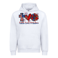 White faith love freedom Urban Hoodie - Zillion Design Studio