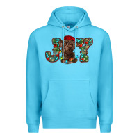 Ocean Blue labrador retriever christmas joy Premium Hoodie - RanaPortraitStore