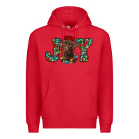 Red labrador retriever christmas joy Premium Hoodie - RanaPortraitStore
