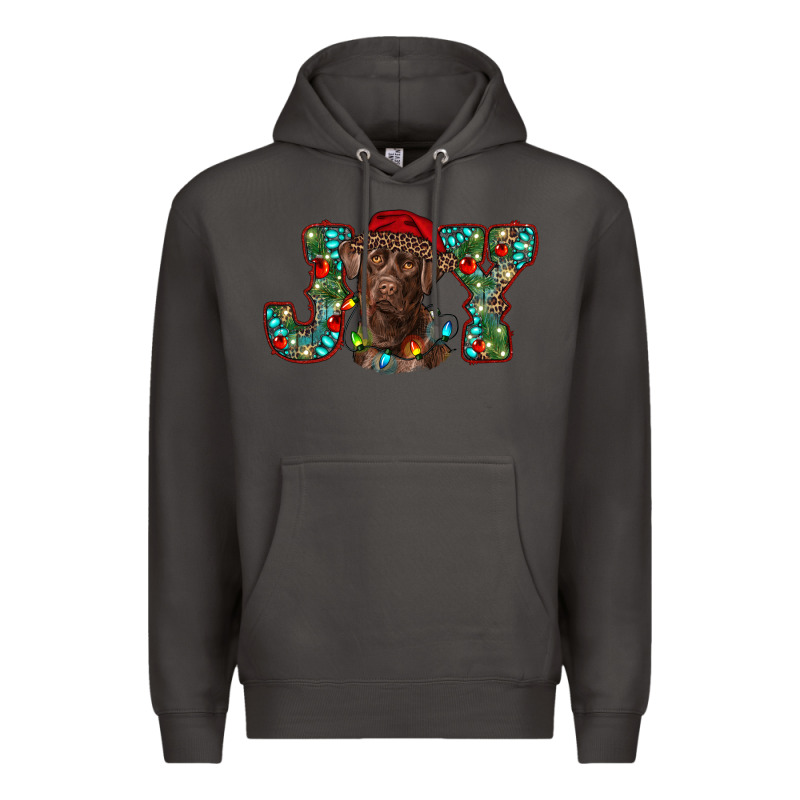 Labrador Retriever Christmas Joy Premium Hoodie by RanaPortraitStore | Teevron