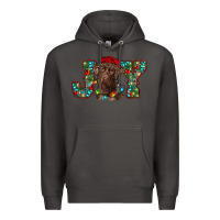 Smoke labrador retriever christmas joy Premium Hoodie - RanaPortraitStore