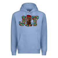 Colony Blue labrador retriever christmas joy Premium Hoodie - RanaPortraitStore