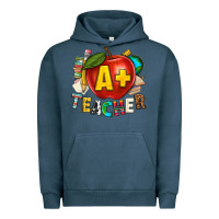 Pigment Midnight Navy a plus teacher Urban Hoodie - texasbilliewilder