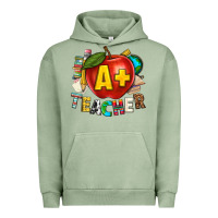Pigment Oil Green a plus teacher Urban Hoodie - texasbilliewilder