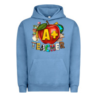 Pigment Pebble Blue a plus teacher Urban Hoodie - texasbilliewilder