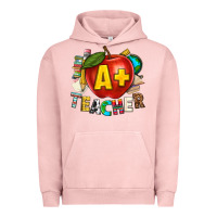 Pigment Salmon a plus teacher Urban Hoodie - texasbilliewilder