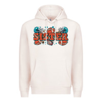 Pale Pink sister American football Premium Hoodie - Zillion Design Studio