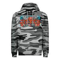 Slate Camo sister American football Premium Hoodie - Zillion Design Studio