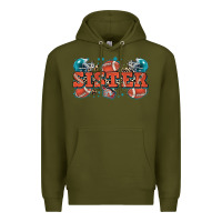 Army Green sister American football Premium Hoodie - Zillion Design Studio