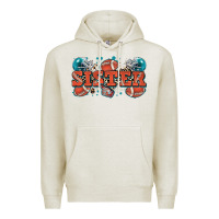 Oatmeal Heather sister American football Premium Hoodie - Zillion Design Studio