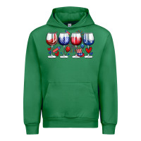 Emerald American wine glasses Urban Hoodie - Zillion Design Studio