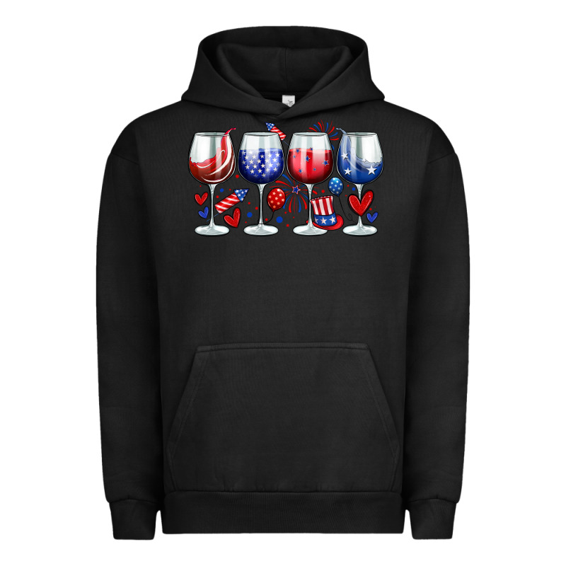 American Wine Glasses Urban Hoodie by Zillion Design Studio | Teevron