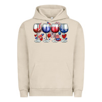 Pigment French Oak American wine glasses Urban Hoodie - Zillion Design Studio
