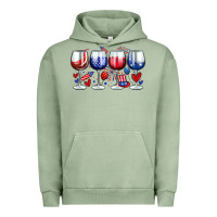 Pigment Oil Green American wine glasses Urban Hoodie - Zillion Design Studio