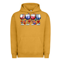 Pigment Peanut Butter American wine glasses Urban Hoodie - Zillion Design Studio