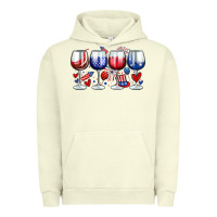 Pigment Pistachio American wine glasses Urban Hoodie - Zillion Design Studio