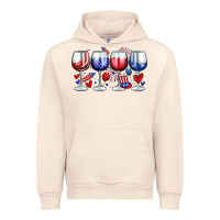 Sandshell American wine glasses Urban Hoodie - Zillion Design Studio