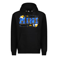 Black mini volleyball Premium Hoodie - Zillion Design Studio